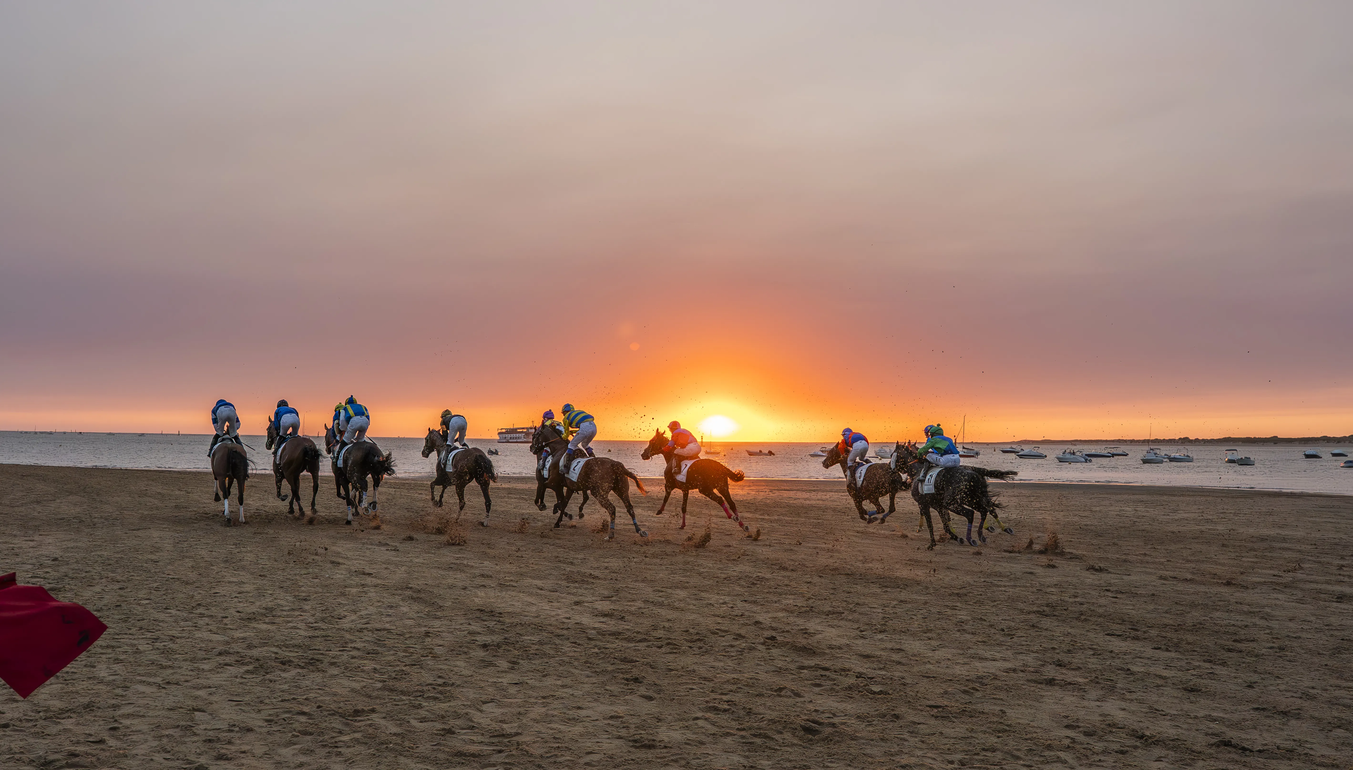 Carreras de caballos en la playa